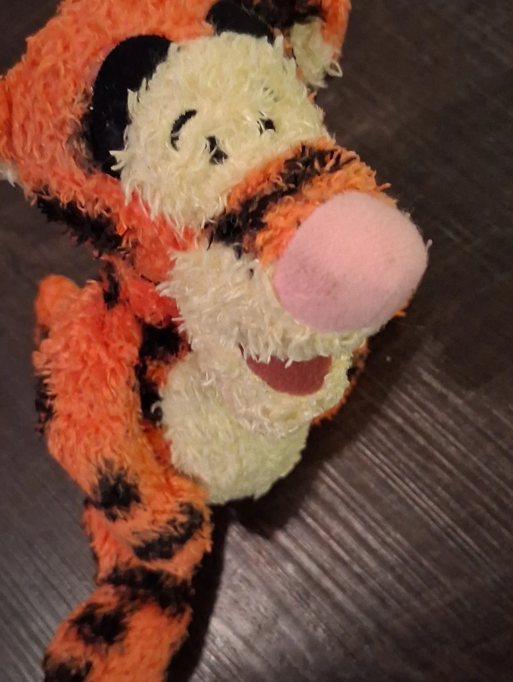Disney Tigger And Pluto Plush Toy Orange, Black, Cream with Pink Nose